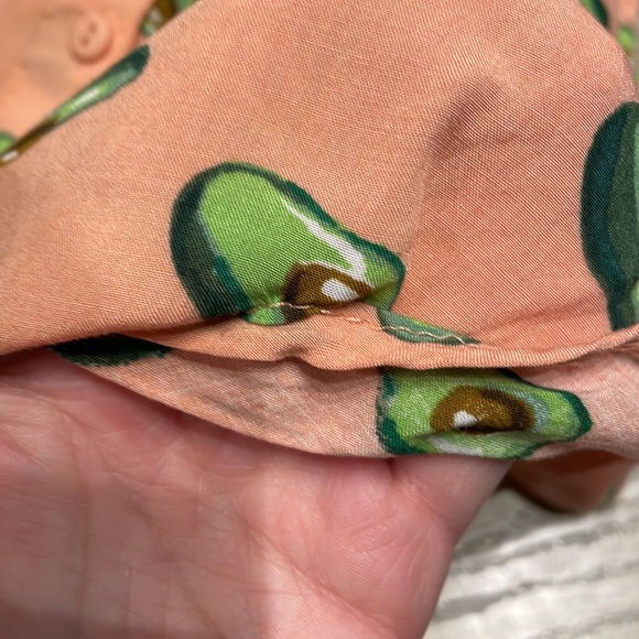 Love Notes avocado button down tie shirt - Picture 11 of 13